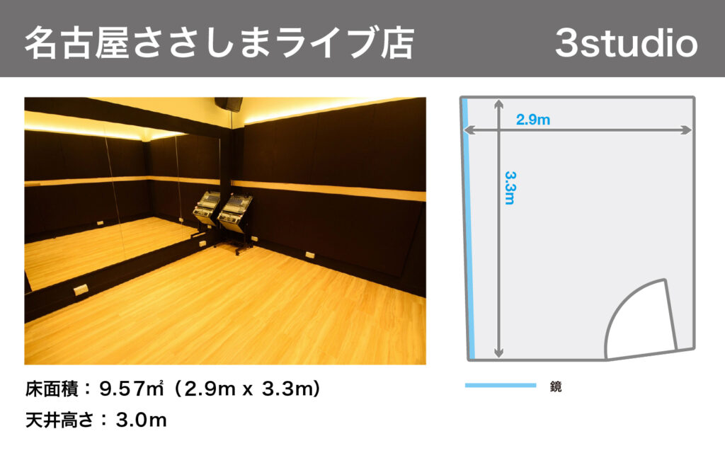 名古屋ささしまライブ店3studio